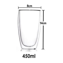 Load image into Gallery viewer, Heat Resistant Double Wall Glass Coffee/Tea Cups And Mugs  Travel Double Coffee Mugs With The Handle Mugs Drinking  Shot Glasses