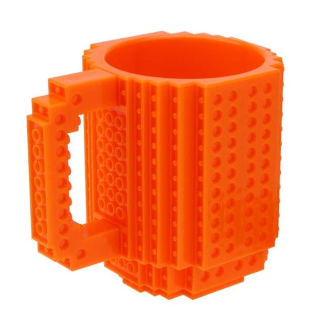 350ML Mug Cup for Milk Coffee Water Build-On Brick Type Mug Cups Water Holder for LEGO Building Blocks Design Gift
