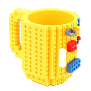 350ML Mug Cup for Milk Coffee Water Build-On Brick Type Mug Cups Water Holder for LEGO Building Blocks Design Gift